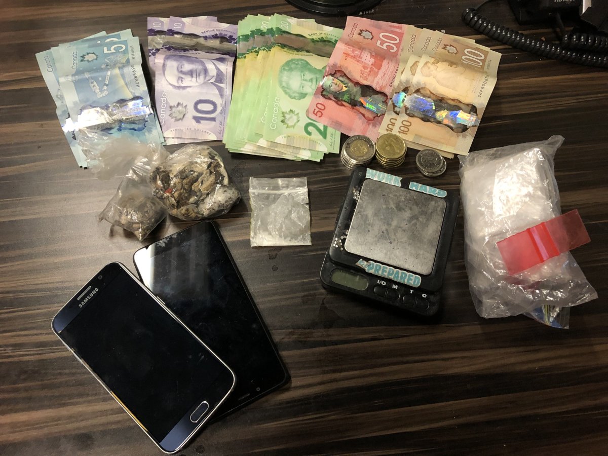 Cobourg police say officers seized magic mushrooms and crystal meth as part of an ongoing investigation.
