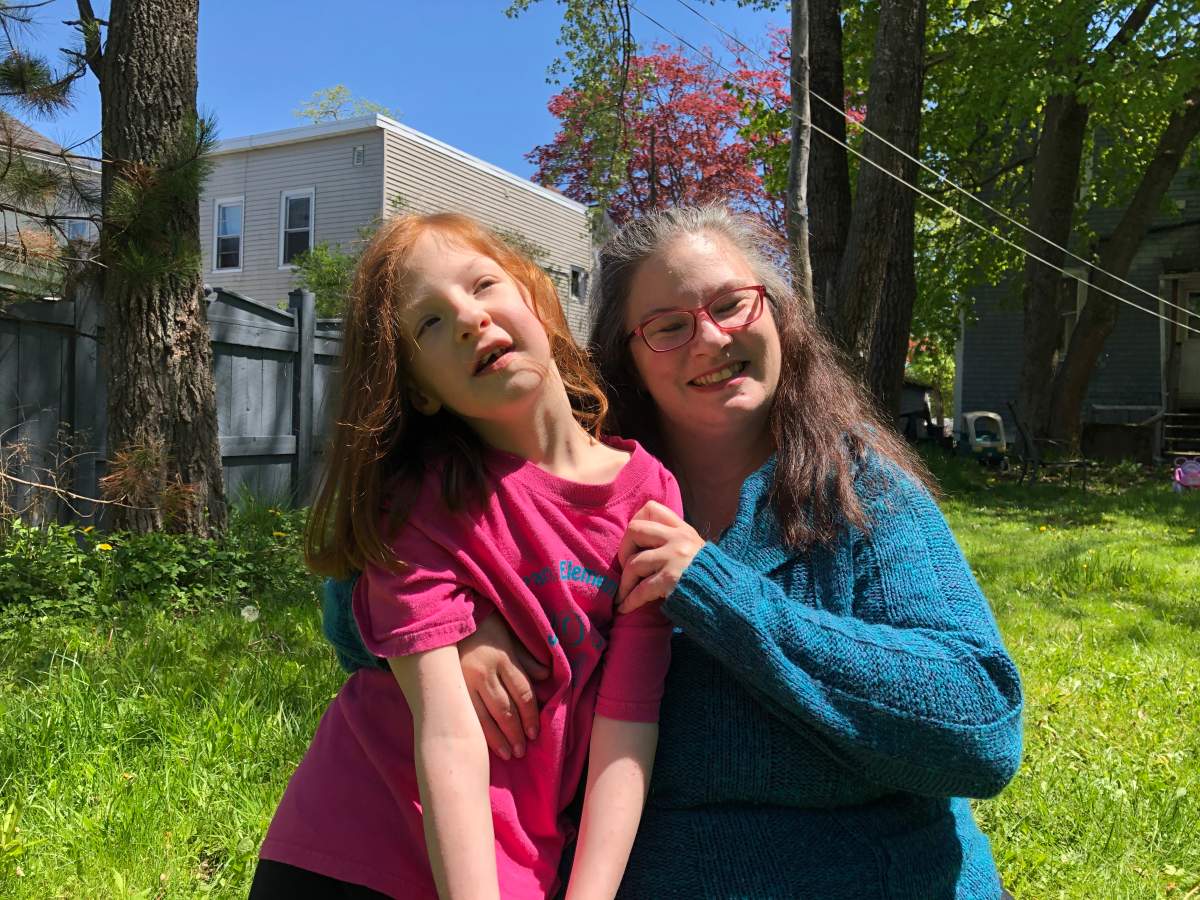 Tiffany Donnelly, right, and daughter Desiree are preparing for Desiree's return to school in Saint John, New Brunswick.