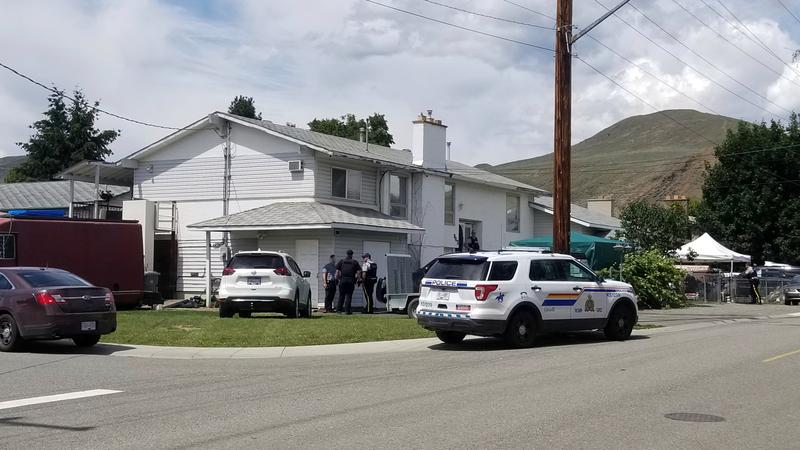 Kamloops RCMP on scene at the home on Singh Street. 