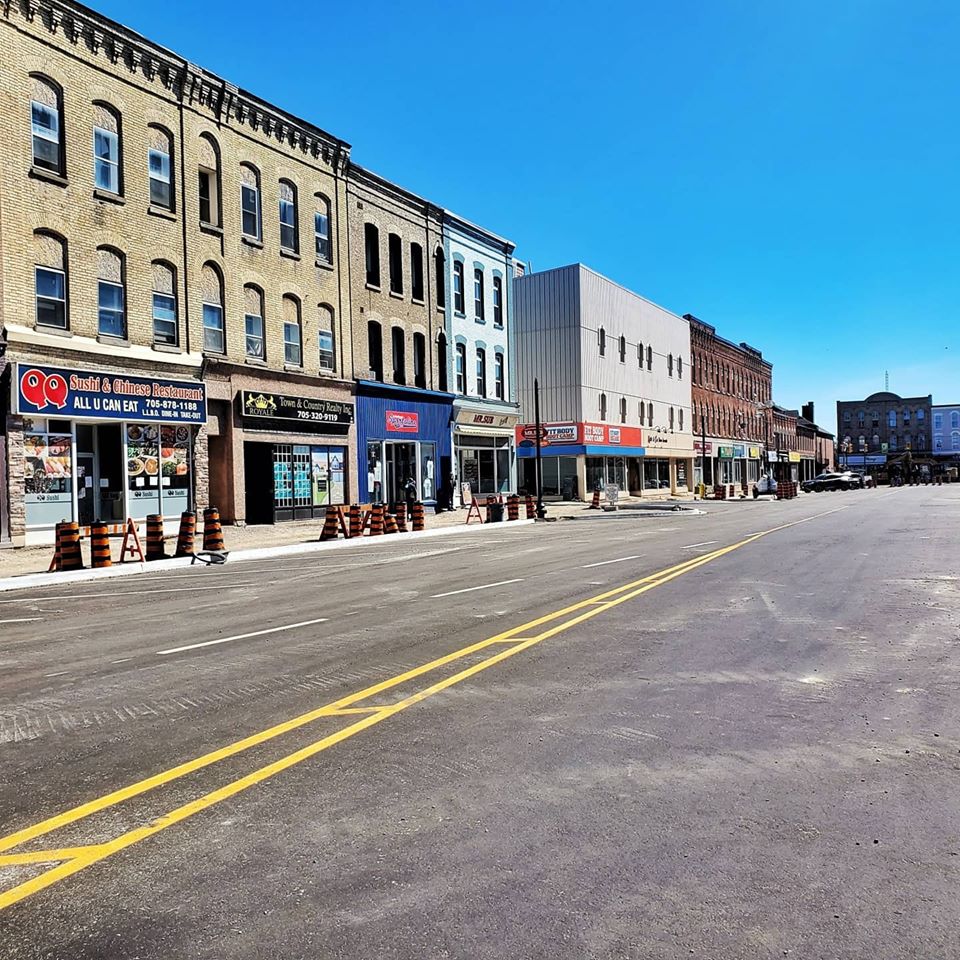 Kent Street West has been repaved in downtown Lindsay, Ont.