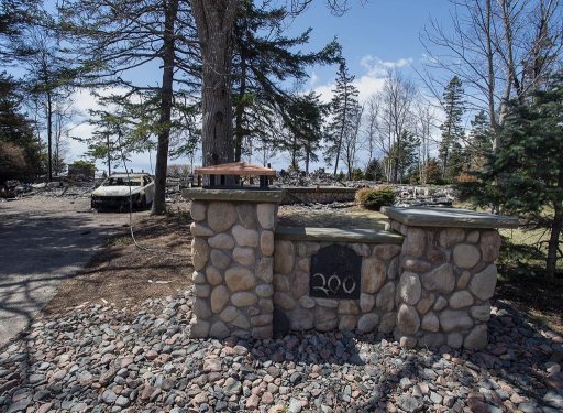 A fire-destroyed property registered to Gabriel Wortman at 200 Portapique Beach Road is seen in Portapique, N.S. on Friday, May 8, 2020. THE CANADIAN PRESS/Andrew Vaughan