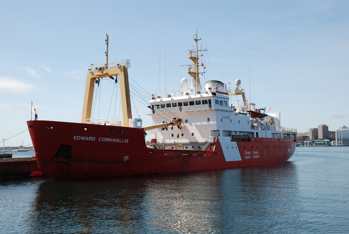 The icebreaker is known as Canadian Coast Guard Ship Edward Cornwallis.
