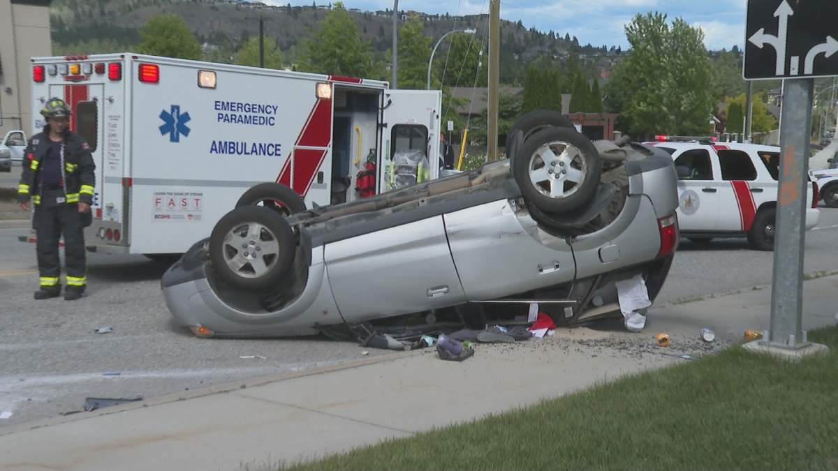 Officials said the driver and sole occupant of the van was rushed to hospital. The truck driver appeared to be fine. 
