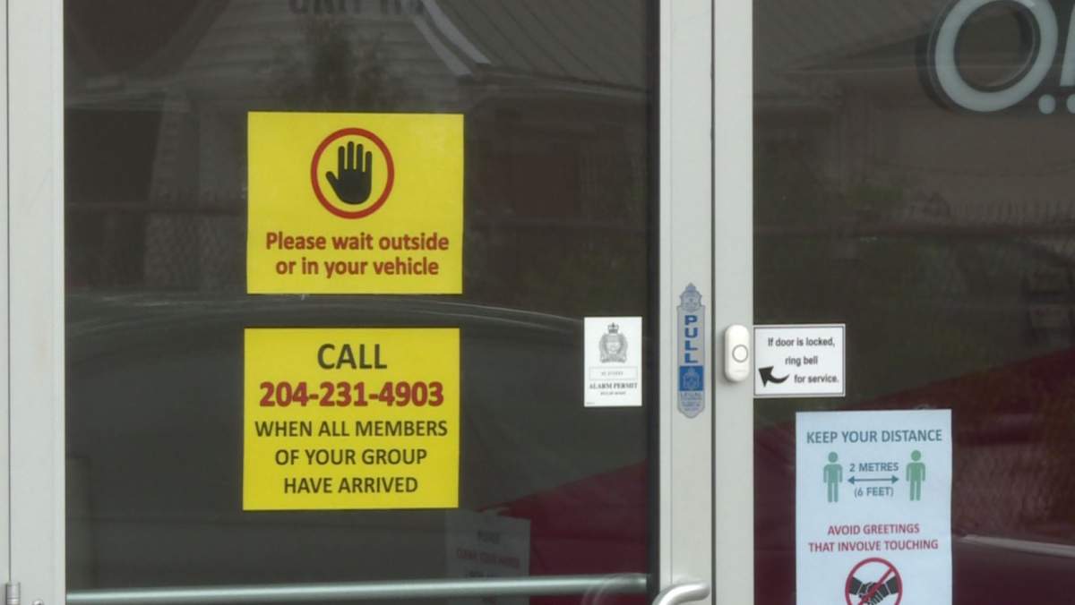 New signage on the door outside ‘Get Out! Escape Rooms’.