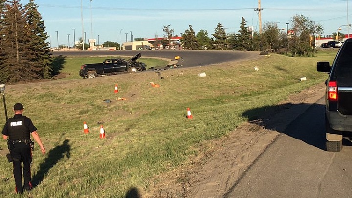 A man, 27, is in hospital with injuries described as life-threatening, following a crash on Ring Road in Regina on Monday. 