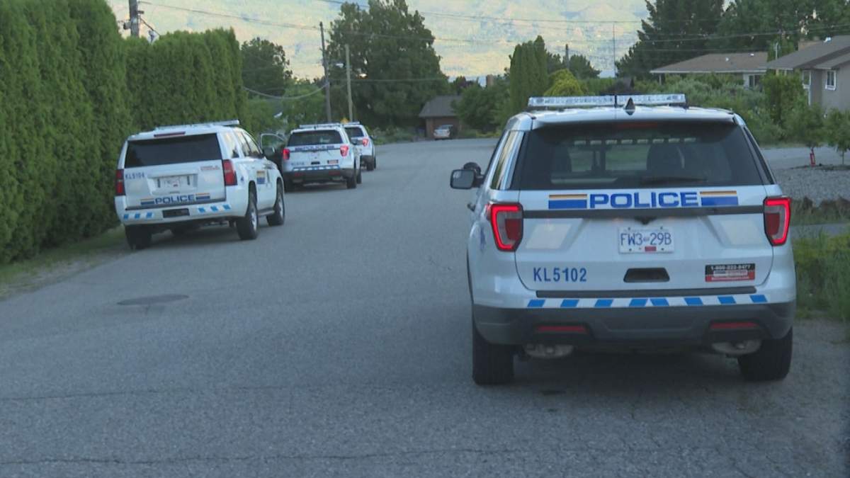 Heavy police presence at West Kelowna fire - image