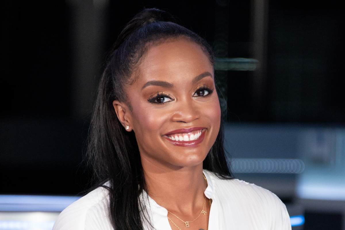 Rachel Lindsay visits 'Extra' at Burbank Studios on Sept. 17, 2019 in Burbank, Calif.