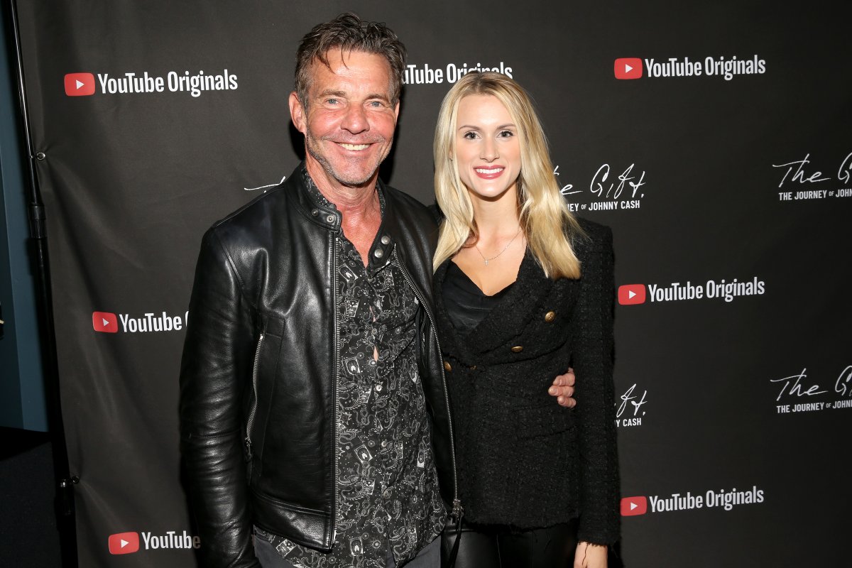 Dennis Quaid and Laura Savoie attend CASH FEST In Celebration Of YouTube Originals Documentary “THE GIFT: THE JOURNEY OF JOHNNY CASH” at War Memorial Auditorium on Nov. 10, 2019, in Nashville, Tenn. 