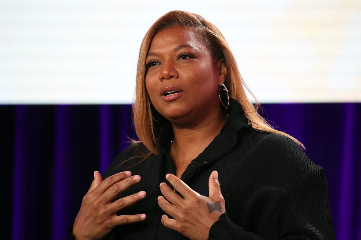 Queen Latifah of 'The Clark Sisters: First Ladies of Gospel' speaks during the Lifetime segment of the 2020 Winter TCA Tour at The Langham Huntington, Pasadena on Jan. 18, 2020 in Pasadena, Calif.