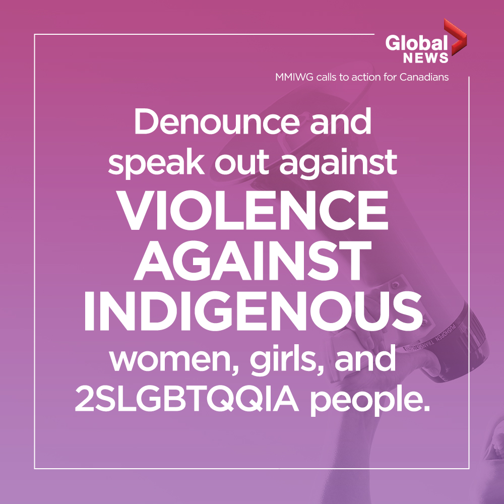 One of the MMIWG inquiry’s 231 recommendations. (Graphic: Laura Whelan/Global News)