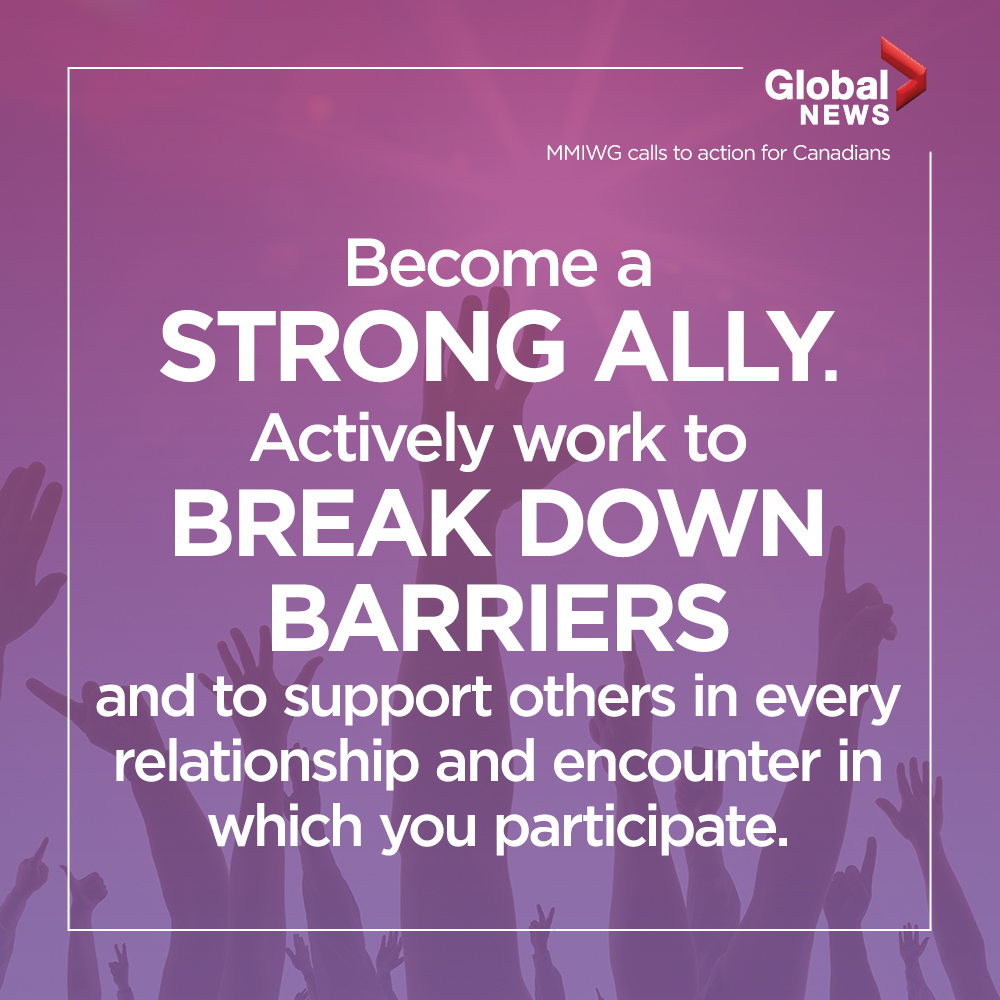 One of the MMIWG inquiry’s 231 recommendations. (Graphic: Laura Whelan/Global News)