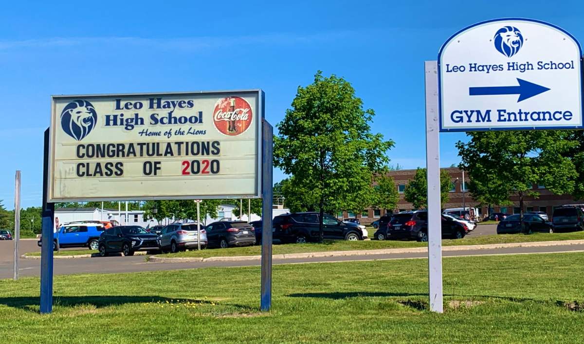 Leo Hayes had a traditional high school graduation ceremony