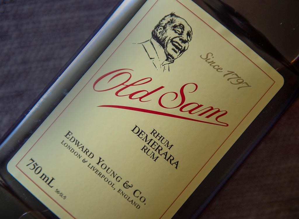 A bottle of Old Sam Demerara rum is seen in Halifax on Friday, June 19, 2020.