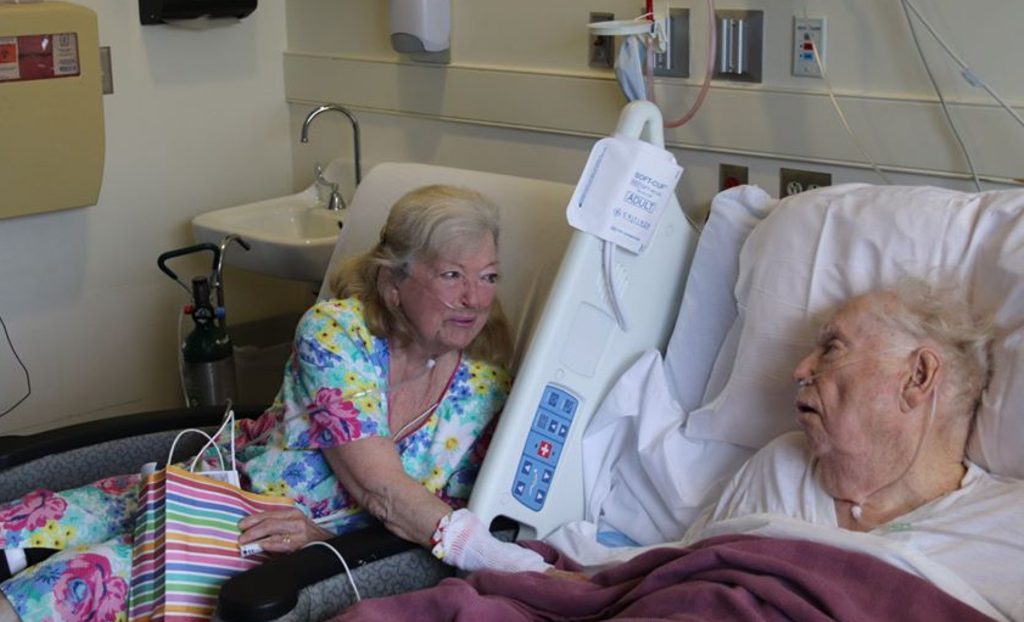 Virginia Mitchell Edwards and her husband Ollie Herbert Edwards celebrated their 65th anniversary while hospitalized for COVID-19.