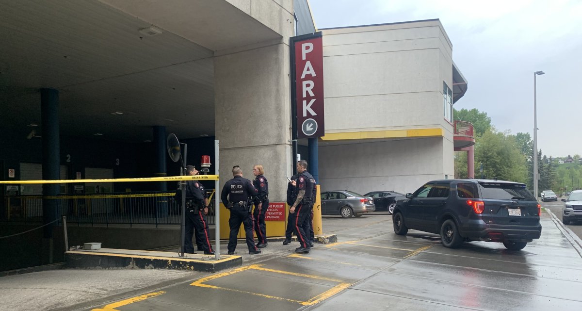 Calgary police responded to a shooting death in Eau Claire on Friday, June 5, 2020.
