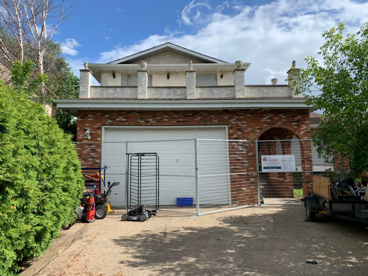 Alberta Sheriffs closed a drug house in south Edmonton on June 15, 2020. 