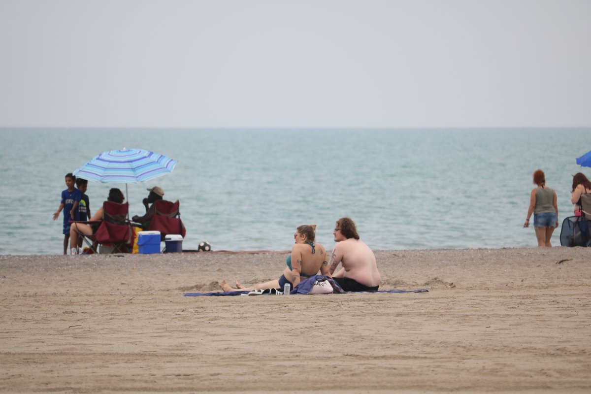 Port Stanley beach on the first day opening after Ontario Premier Doug Ford announced two weeks ago all beaches were able as part of Phase 2 of the province's reopening plan. June 22, 2020.