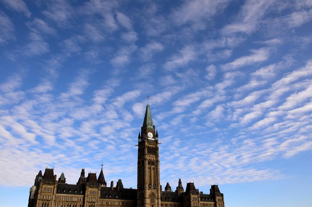 Parliament Hill is shown in Ottawa on March 11, 2020. 