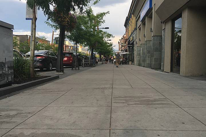 The City of Kelowna says its Bernard Avenue sidewalk patio program, meant to help local businesses during the coronavirus pandemic, will run June 29 to Sept. 8.
