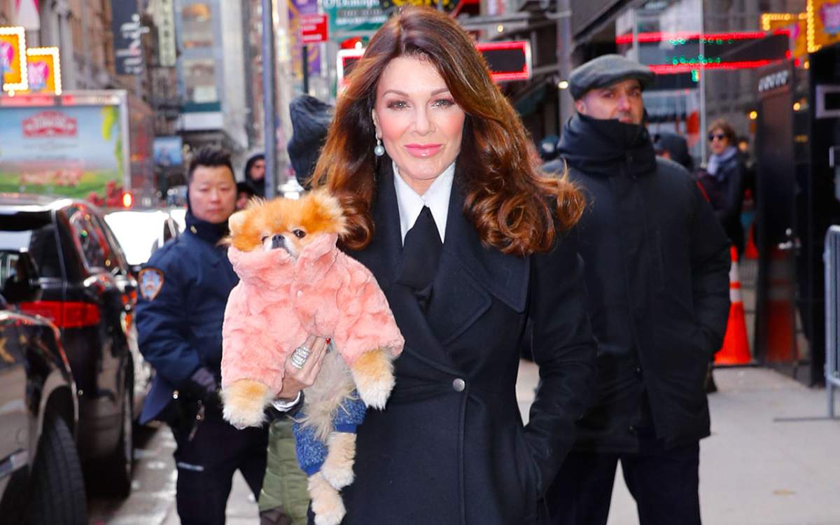 Lisa Vanderpump outside Good Morning America on January 7, 2019 in New York City. 