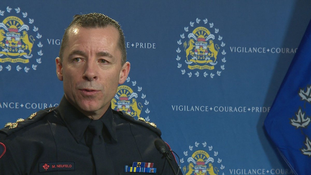 Calgary police chief Mark Neufeld.