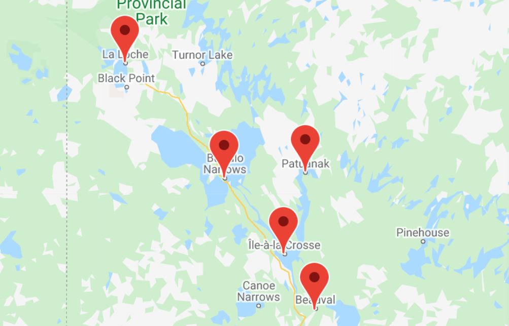 There are five Northern Stores in northwest Saskatchewan.