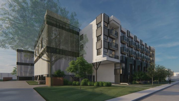 The proposed five-storey mixed-use development has been halted by Kelowna's city council.
