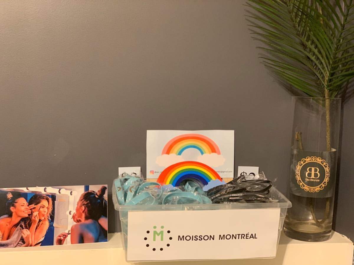 Arc-en-semble’s products being sold at a Laval-area business.