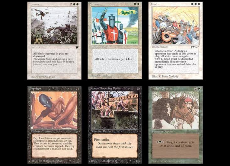 Wizards of the Coast has removed several racist cards from its ‘Magic: The Gathering’ card game.