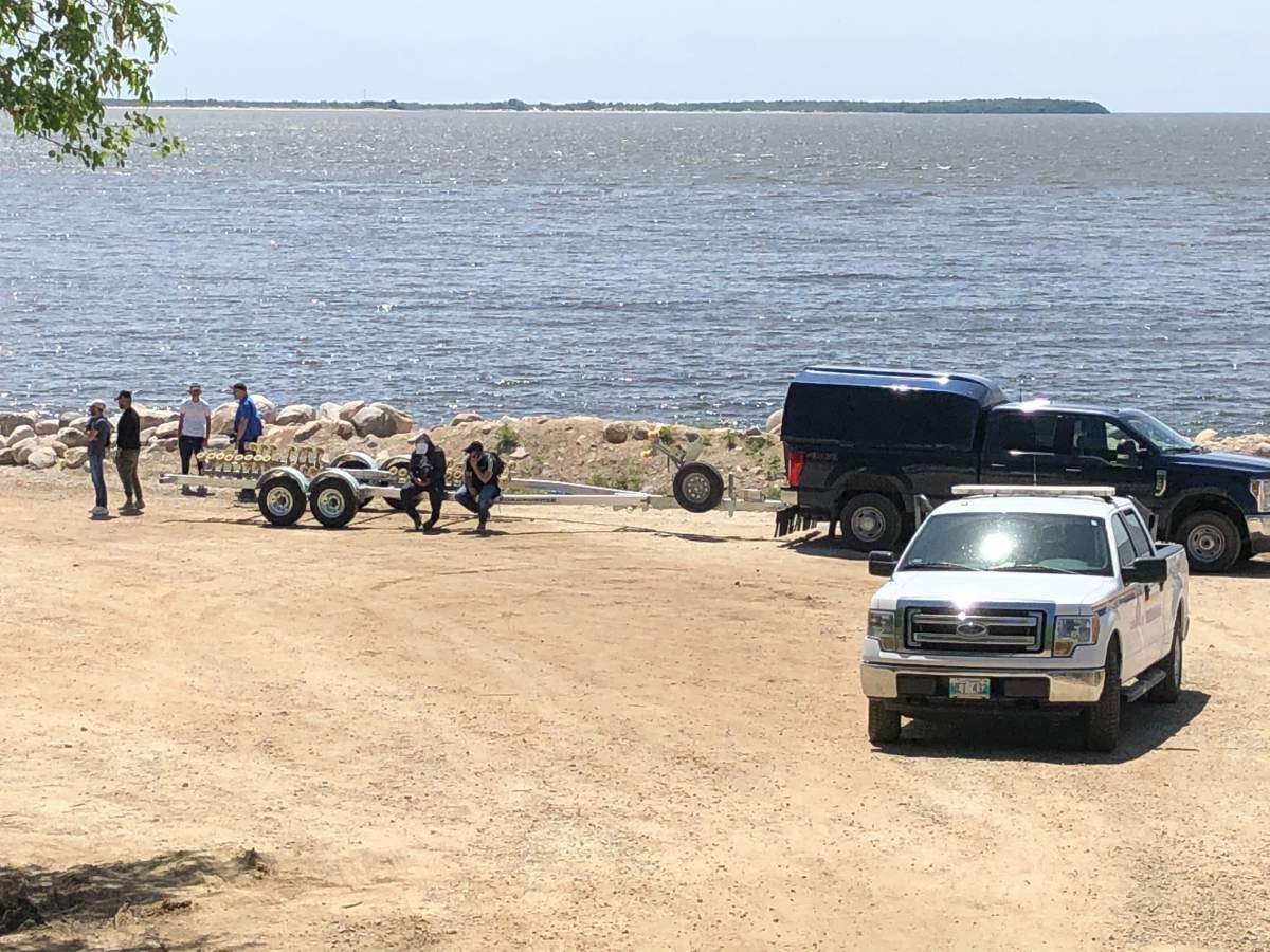 RCMP at Lester Beach
