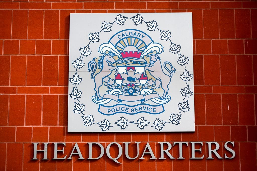 The Calgary Police Service headquarters in Calgary, Alta., Thursday, April 9, 2020. THE CANADIAN PRESS/Jeff McIntosh.