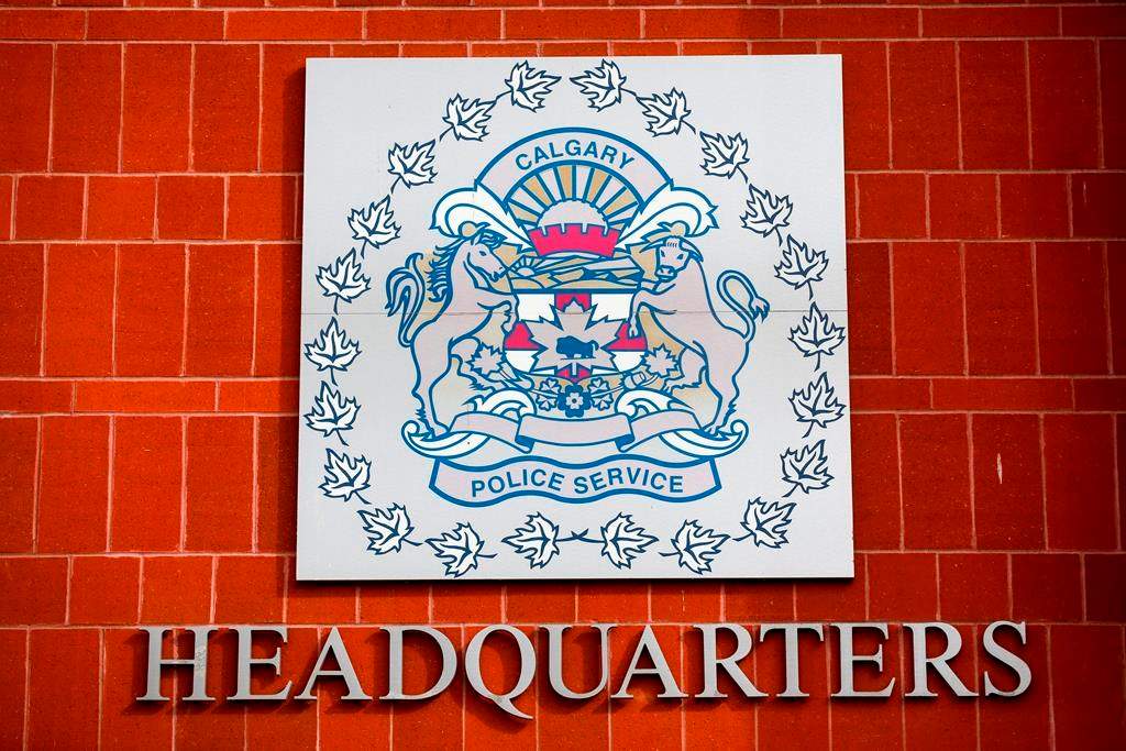 The Calgary Police Service headquarters in Calgary, Alta., Thursday, April 9, 2020.