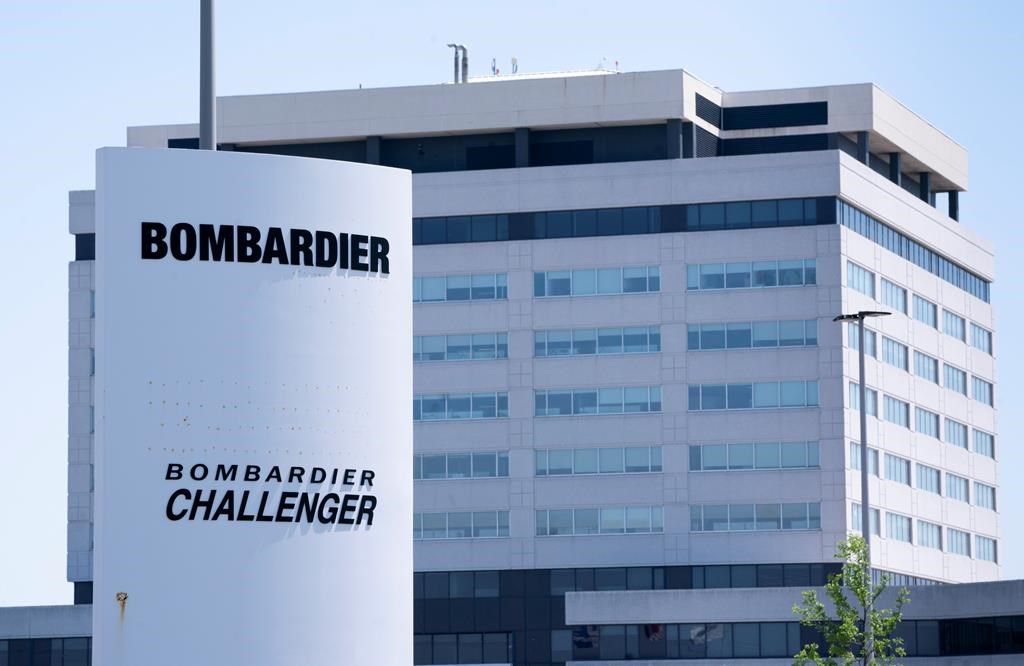 A Bombardier plant is seen in Montreal on Friday, June 5, 2020. The federal Liberal government is buying two new Challenger jets from Bombardier to replace half the military's existing executive aircraft fleet.