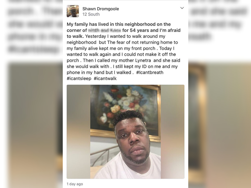 A Nashville community banded together to support Shawn Dromgoole, 29, who shared he was afraid to walk home.