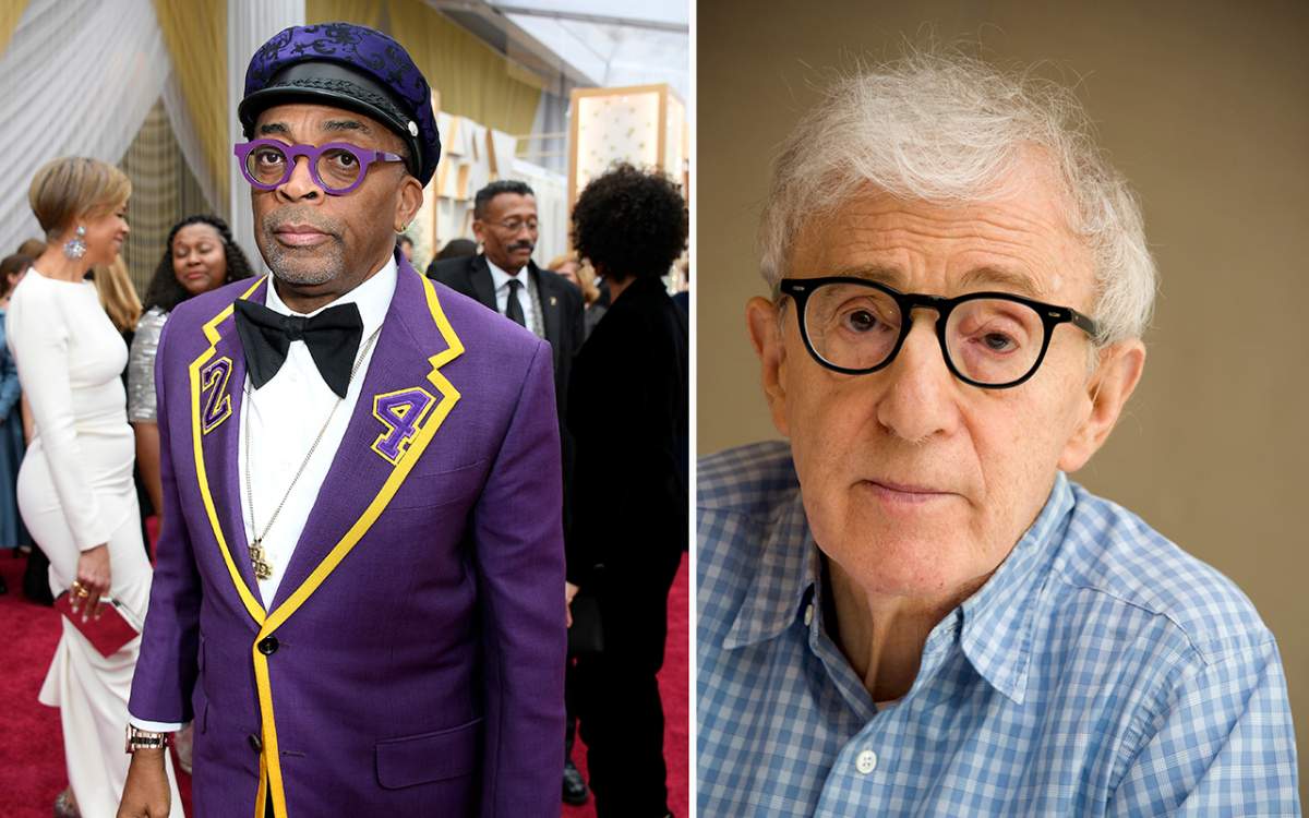 (L-R): Spike Lee and Woody Allen.