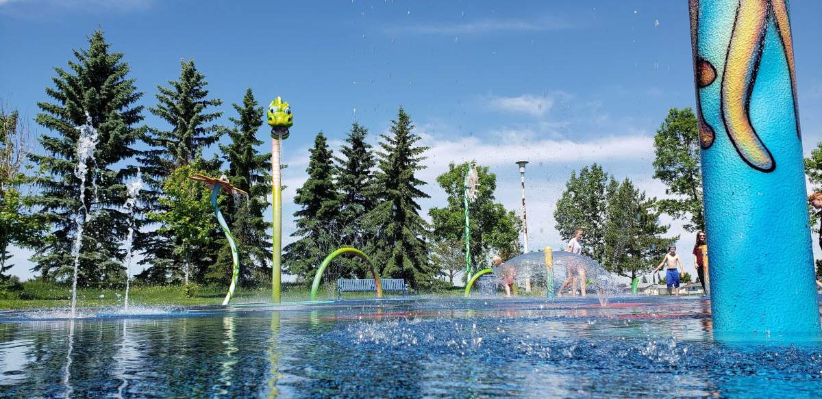The City of Edmonton is reopening some of its spray parks and rec centres, Friday, June 19, 2020. 