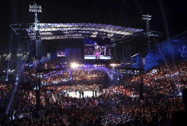 Ferrari World is seen on Yas Island, Abu Dhabi, United Arab Emirates, Saturday, April 10, 2010.