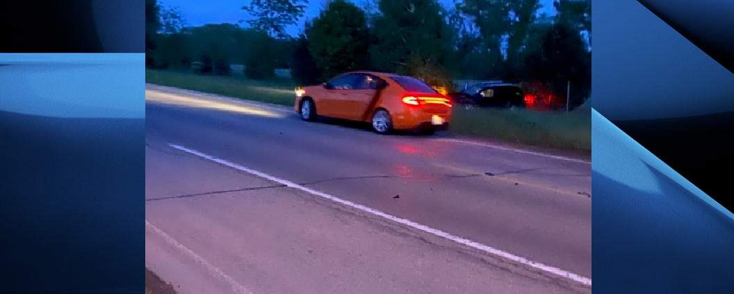 Police say the driver and passenger from the vehicle who struck the vehicle in front of it were then picked up by another vehicle that then fled the scene.