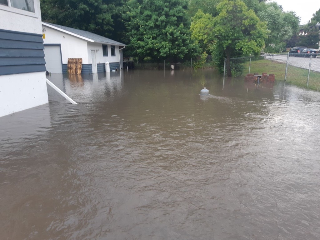 At least one resident in the 3400 block of 24th Avenue reported his basement and garage had been flooded.