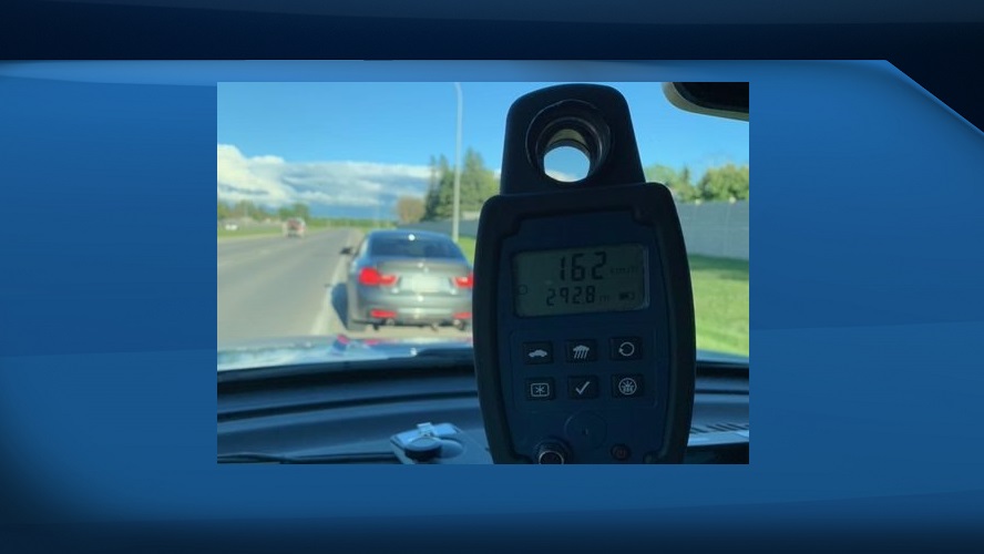 A driver on his learner's permit was clocked going over the speed limit Sunday, according to Winnipeg police.