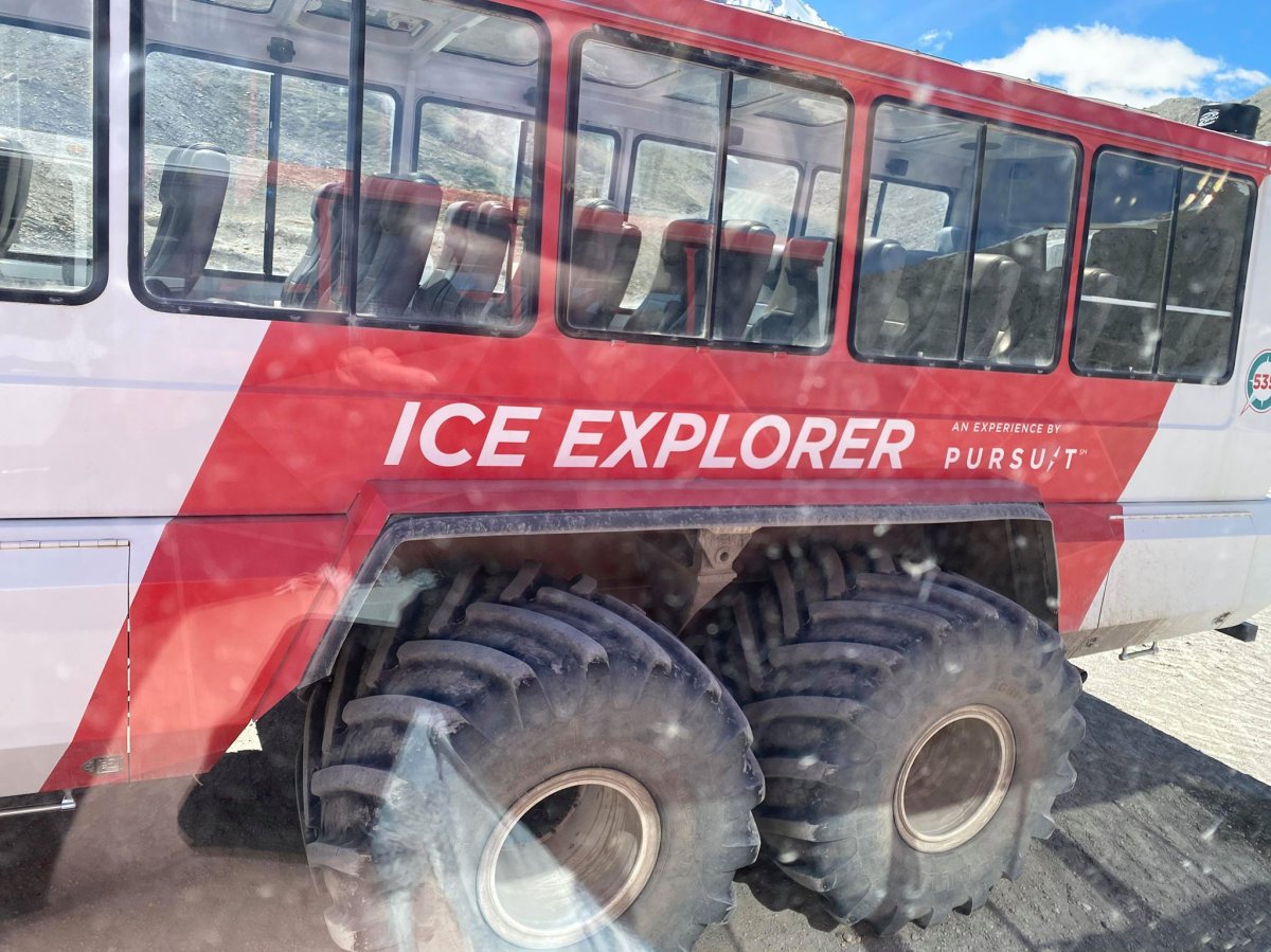 Pictures taken at the Columbia Icefield in Alberta Saturday, July 18, 2020, the same day an off-road bus rolled, killing three people and injuring several others.