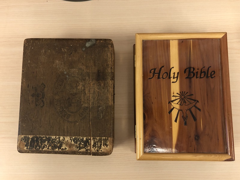Kingston police are looking for the owners of these two bibles that police say were found with stolen property in the city's east end.
