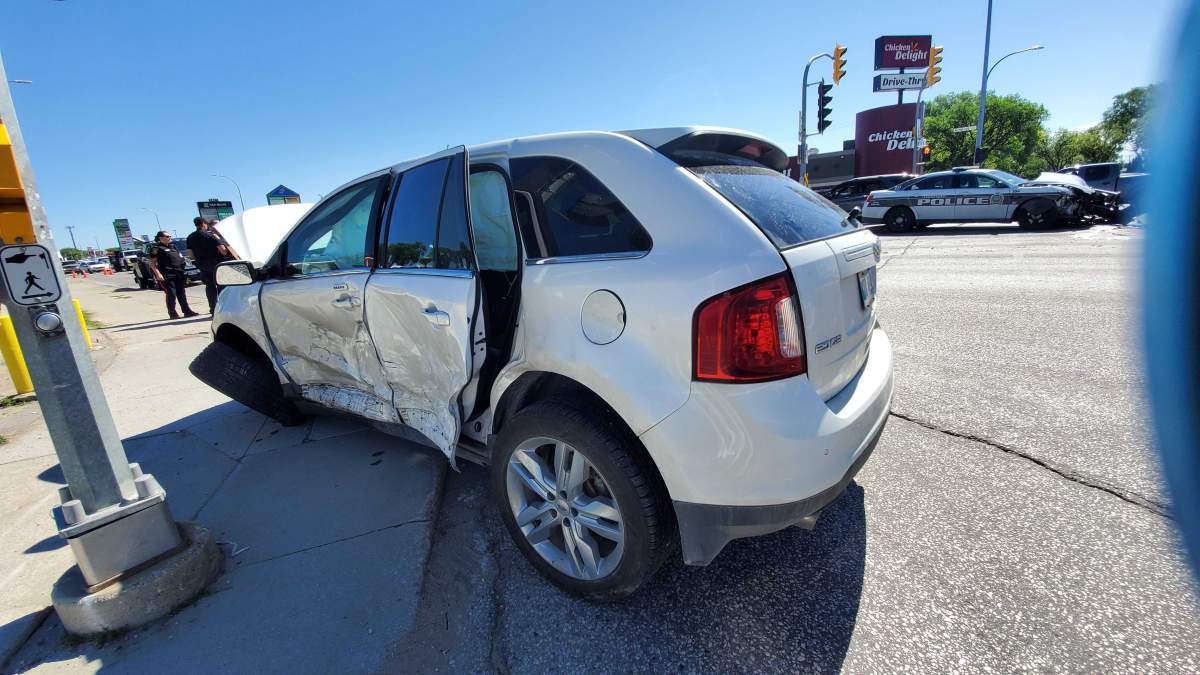 Police say one person was taken to hospital in stable condition following the crash.