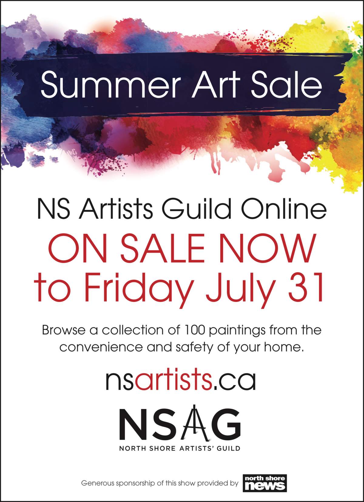 NS Artists’ Guild online Summer Sale - image