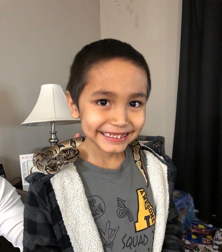 Nine-year-old Darius Bezecki.