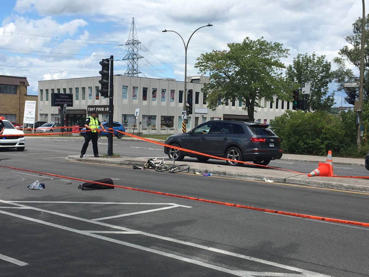 The collision occurred in Ahuntsic.