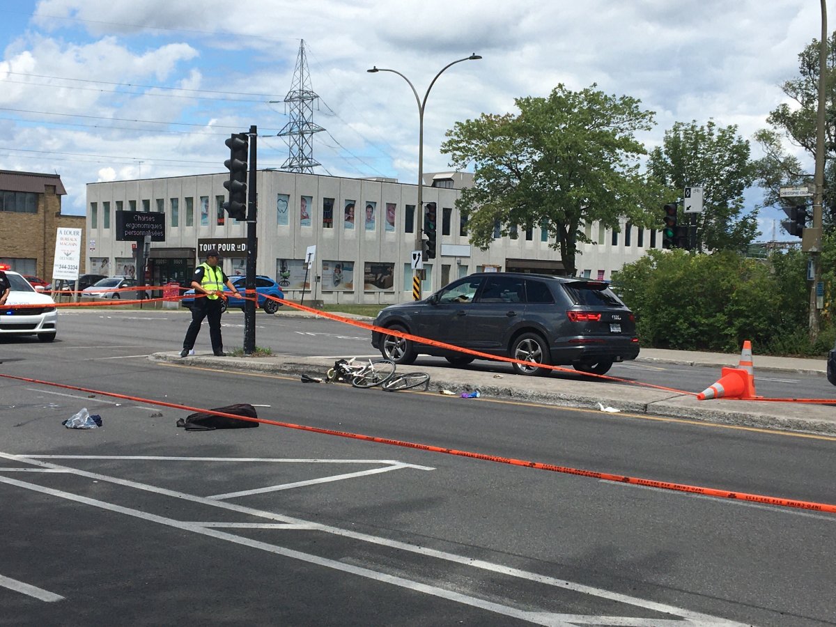 The collision occurred in Ahuntsic.