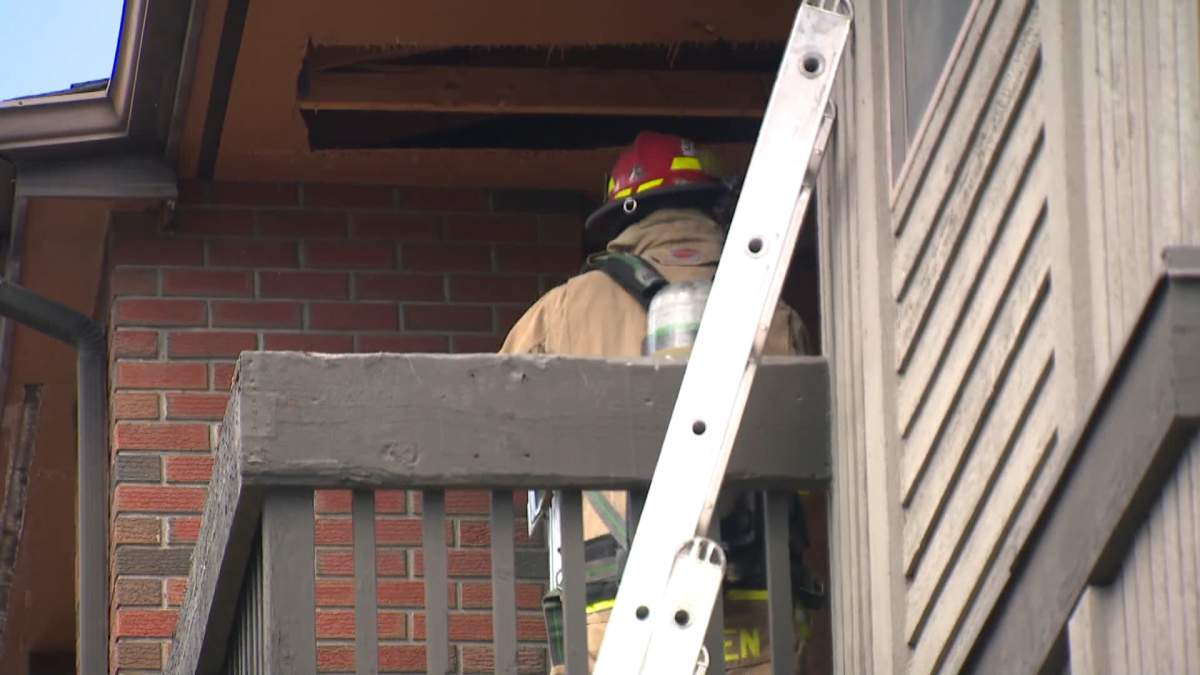 Two were injured in an apartment fire in southwest Calgary on Wednesday.