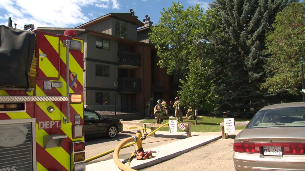 Two were injured in an apartment fire in southwest Calgary on Wednesday. 