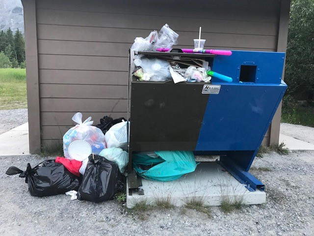 Alberta Parks says there’s been an increase in the improper disposal of garbage in parks lately.